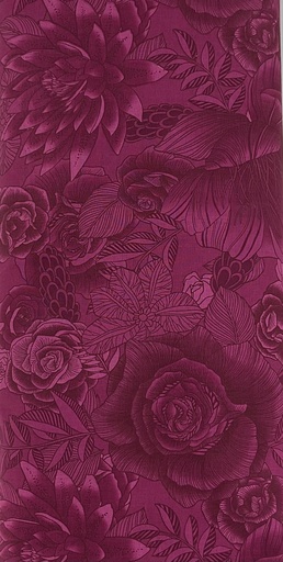 [GS5513C-4] Deep Red Large Floral from Japan