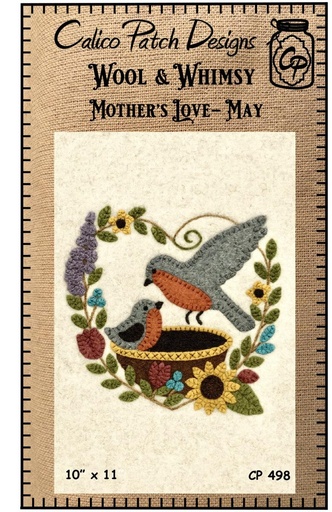 [P218-motherslove] Wool & Whimsy Mother’s Love May Wall Hang Pattern