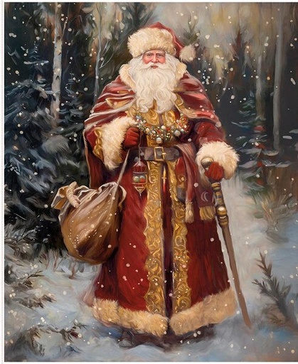 [PD17982-PANEL] Picture a Christmas Victorian Santa Panel