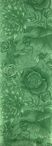 [BB-Floral Mashup-Green] Green Large Floral from Japan