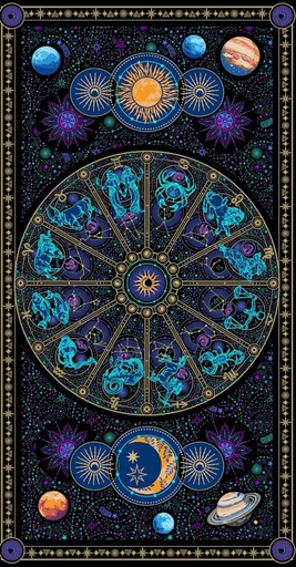 [DCX12824-BLAC-D] Constellation Dream Galactic Melody Panel 24"
