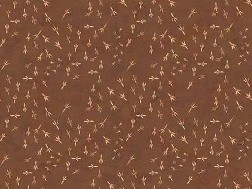 [RBS-FF2860-16] Footprint Scatter Brown