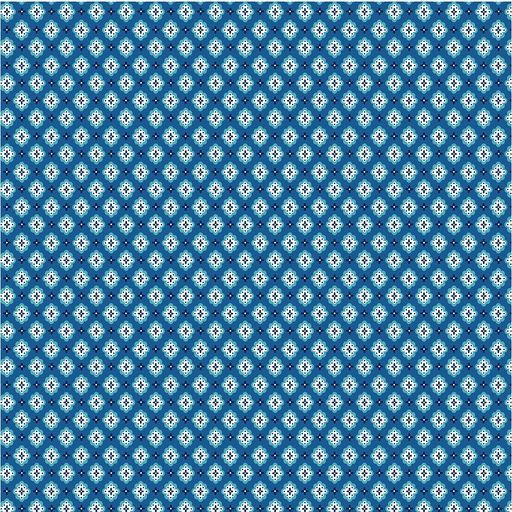 [DC10719-BLUE] Adobe Canyon Silhouette Blue
