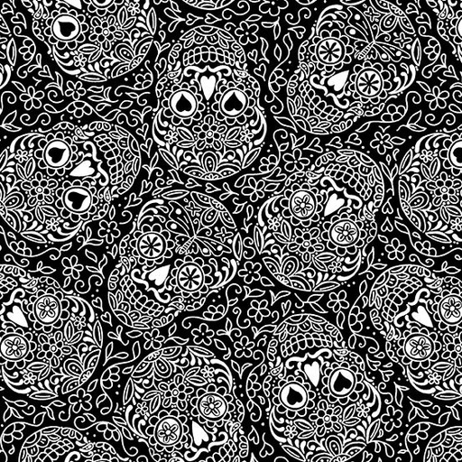 [A-9819-K] Licorice Sugar Skulls