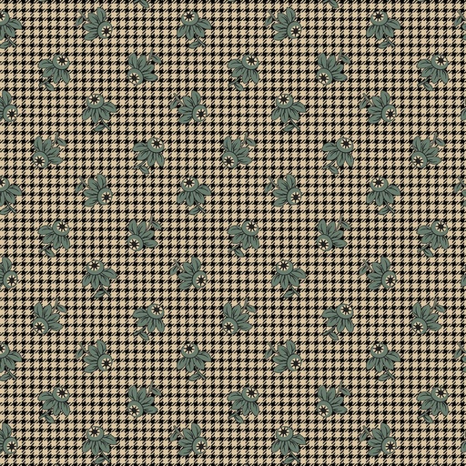 [R220334-CREAM] Midnight Lace Cream Flower Check