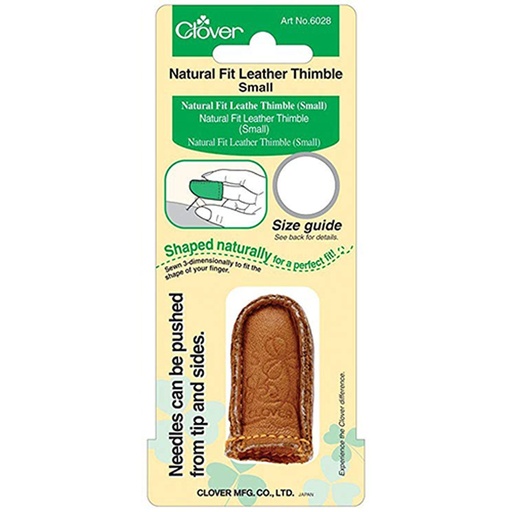 [6028CV] Natural Fit Leather Thimble - Tan Small