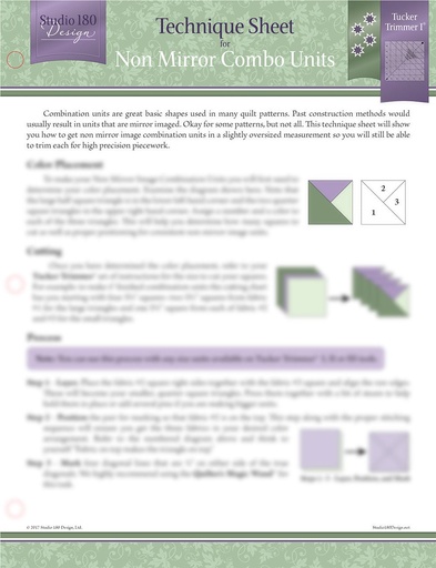 [DTEC15] Non Mirror Combo Units Technique Sheet-Studio 180