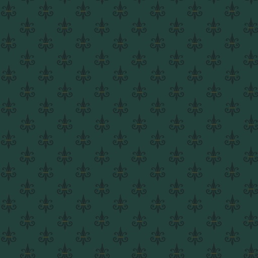 [9831-77] Right As Rain Fleur De Lis Teal