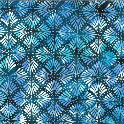 [T2442H-549] Bali Batik Art Deco Celestials