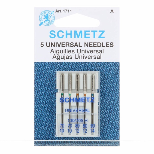[1711] Schmetz Universal Machine Needle Assorted Sizes 70/80/90 5ct