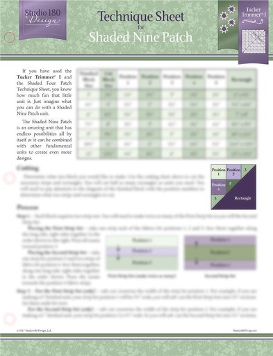 [DTEC16] Shaded Nine Patch Technique Sheet-Studio 180