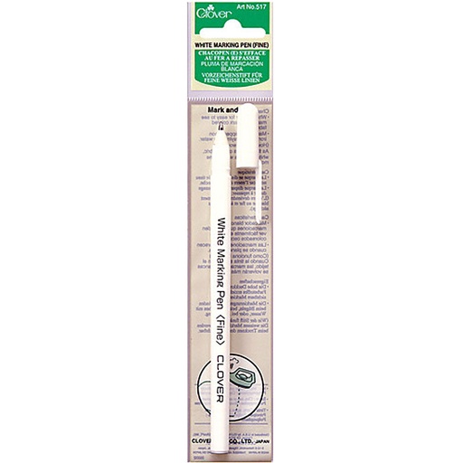 [517CV] Water Soluble or Iron Off Marking Pen White