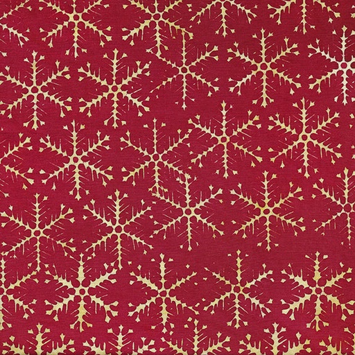 [122107396] Winter Wonders Snowflake Hexagon Barn Batik