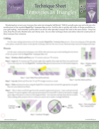 [DTEC08] Lemoynes as Triangles Technique Sheet-Studio 180