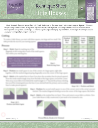 [DTEC03] Little Houses Technique Sheet-Studio 180