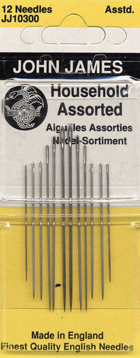 [JJ10300] John James Household Needle Assortment Size 12ct