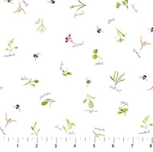 [25222-10] Plant With Love White Multi Mini Herbs