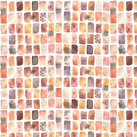 [DBLO5211-W] Desert Blooms Painted Squares