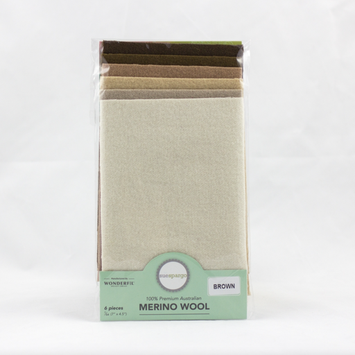 [Wool Color Pack - Brown] Brown Mill Dyed Wool Color Pack