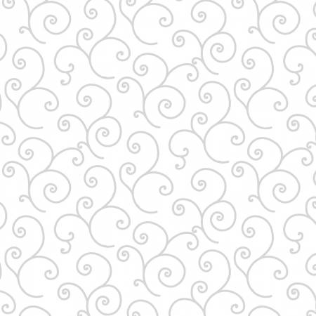 [8243M-WW] White on White Scroll