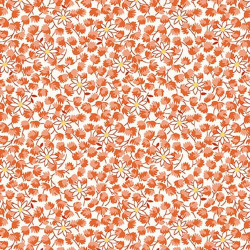 [1497-33 Peach] Nana Mae 8 Peach Abstract Floral