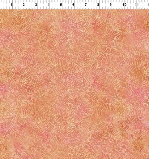 [10OG-1] Oriental Gardens Waves Peach