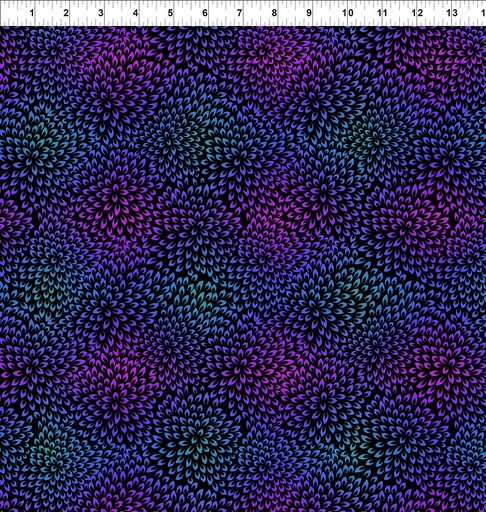 [9VIV-2] Vivid Multi Blue Mums