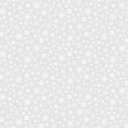 [CX10417-WHITE] Snow Flurry White on White