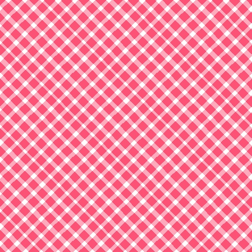 [Y4293-4 Light Red] Love is in the Air Diagonal Plaid Light Red
