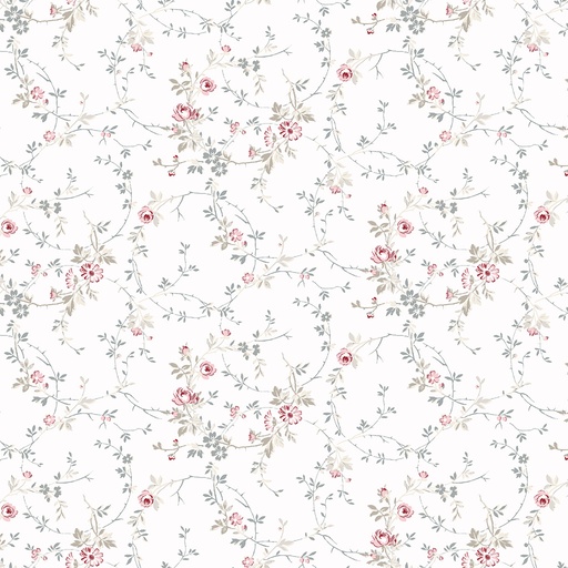 [Y4306-1 White] Audrey Dainty Vine White