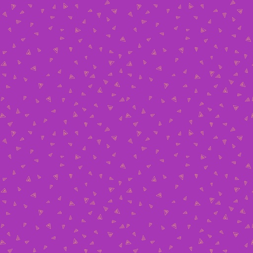 [Y4348-122M Dark Orchid Metallic] Fantasticats Gold Triangles Dark Orchid Metallic