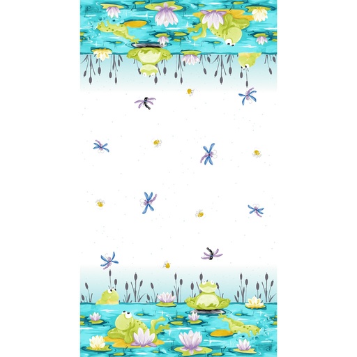 [SB20407-930 Aqua] Paul's Pond Double Border Aqua