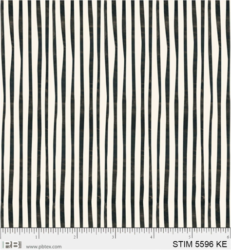 [STIM 5596 KE] Story Time Stripes Black & White
