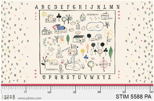 [STIM 5588 PA] Story Time Panel 24" x 43" Cream