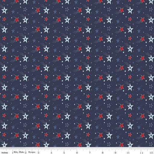 [C15712-NAVY] Stars and Stripes Forever Shooting Stars Navy