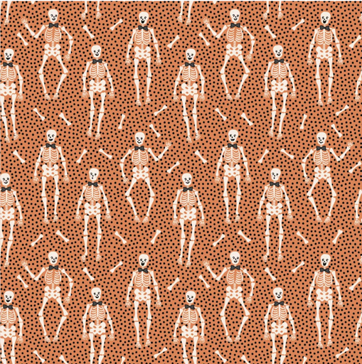 [ST24315] SALE-Sweet Tooth Bones Orange